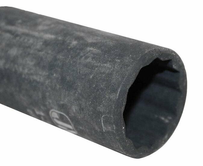 twaalfkant verlengde krachtdop - 17 mm - 1/2 duims aansluiting - slagdop - impact dop - rateldop