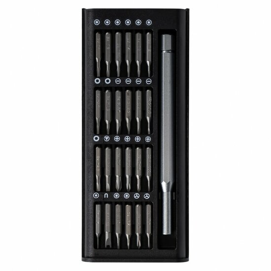 precisie schroevendraaier set - 25 delig - bitset - schoevendraaiers - kmr
