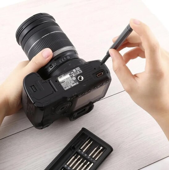 precisie schroevendraaier set - 25 delig - bitset - schoevendraaiers - kmr