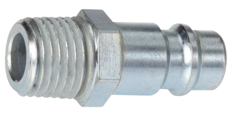 euro insteeknippel - 3/8 duims - uitwendig draad - nikkel - mannelijk