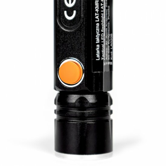 tactical led zaklamp 300 lumen - oplaadbare looplamp - werklamp - zaklamp - kmr