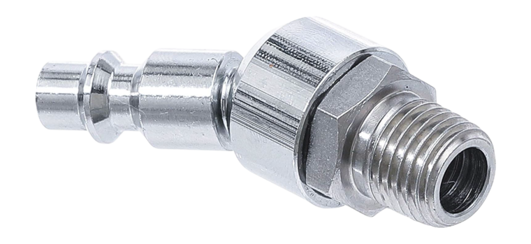 flexibele insteeknippel - 1/4 duims - uitwendig draad - nikkel - mannelijk