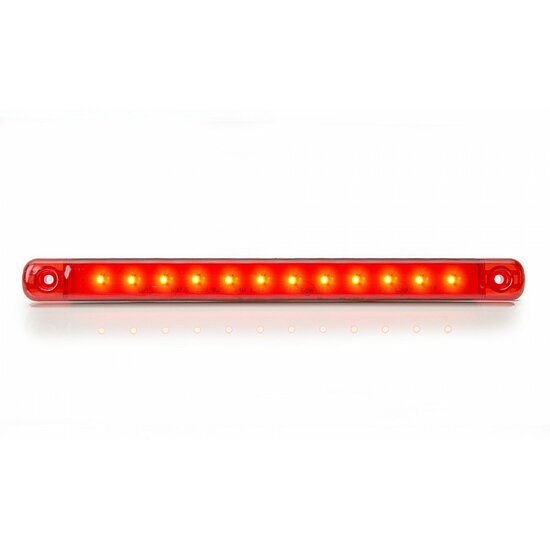 led zijmarkeringslamp universeel rood 12x led - contourlamp - zijlamp - led breedtelamp
