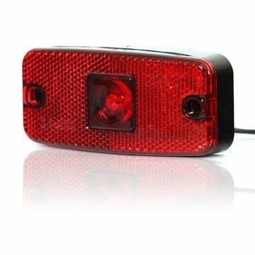 led zijmarkeringslamp universeel rood 1x led - led contourlamp - zijlamp - breedtelamp