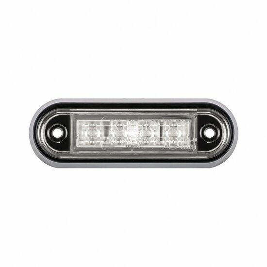 led zijmarkeringslamp universeel wit 4x led - contourlamp - led zijlamp - led breedtelamp