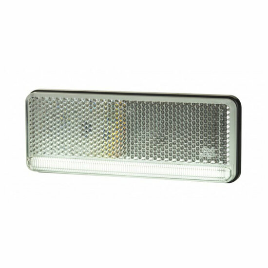 led zijmarkeringslamp universeel wit 2x led - contourlamp - led zijlamp - breedtelamp