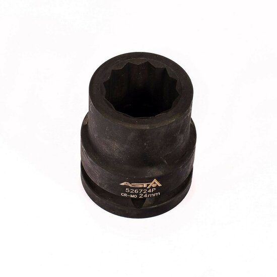 twaalfkant krachtdop - 24 mm - 3/4 duims aansluiting - slagdop - impact dop - rateldop - asta
