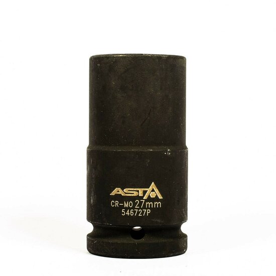 twaalfkant verlengde krachtdop - 27 mm - 3/4 duims aansluiting - slagdop - impact dop - rateldop - asta