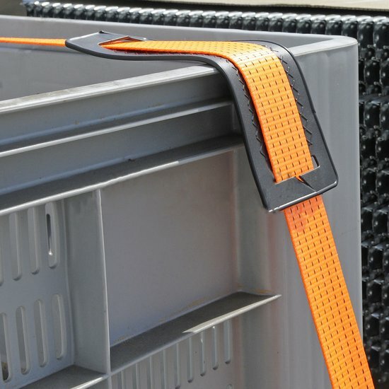 ladingbeschermer voor spanbanden - rubberen mat 290x105 mm - hoekbescherming klein - beschermrubber voor spanband&nbsp;