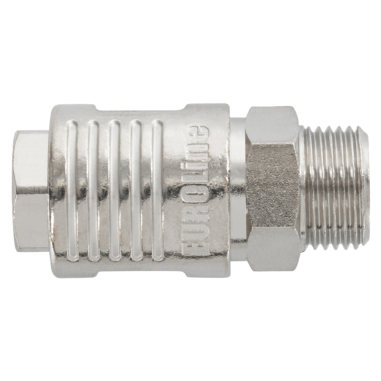 euroline snelkoppeling - 3/8 duims - uitwendig draad - mannelijk - snel koppeling