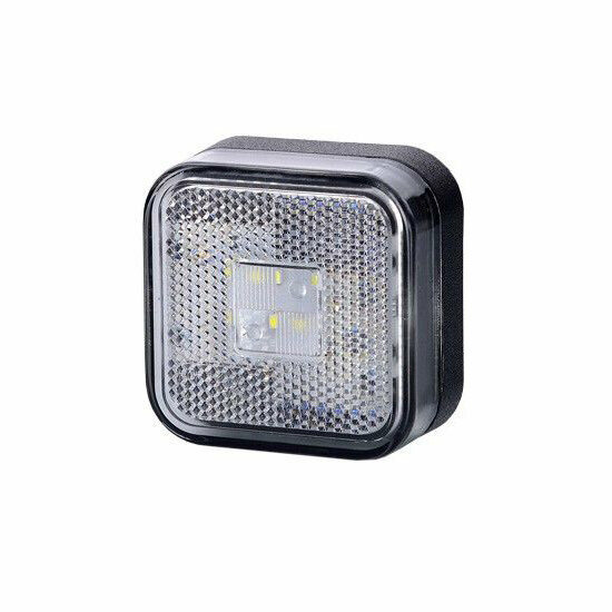 led zijmarkeringslamp universeel wit 4x led - contourlamp - zij lamp - led breedtelamp