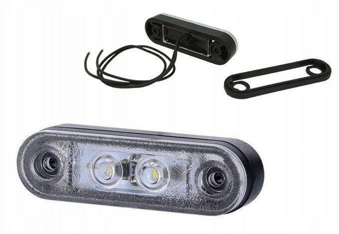 led zijmarkeringslamp universeel rood 2x led - contourlamp - zijlamp - led breedtelamp