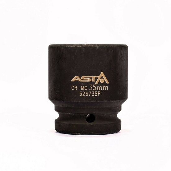 twaalfkant krachtdop - 35 mm - 3/4 duims aansluiting - slagdop - impact dop - rateldop - asta