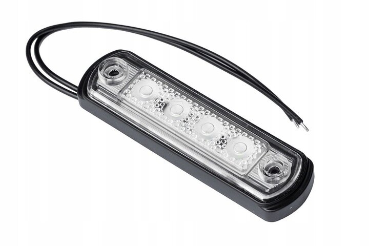 led zijmarkeringslamp universeel wit 4x led - contourlamp -  led zij lamp - breedtelamp