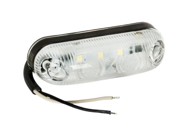 led zijmarkeringslamp universeel wit 3x led - contourlamp - zij lamp - led breedtelamp