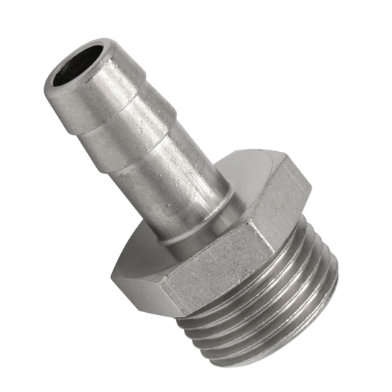 slangpilaar tule - 6mm - 3/8 duims - uitwendig draad - slang pilaar - mannelijk