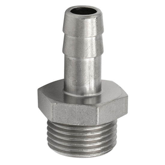 slangpilaar tule - 6mm - 3/8 duims - uitwendig draad - slang pilaar - mannelijk