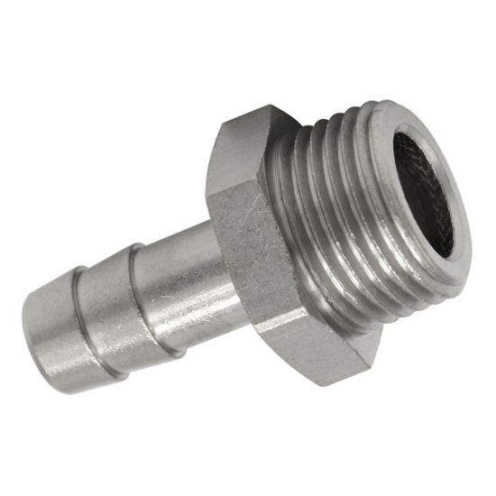 slangpilaar tule - 6mm - 3/8 duims - uitwendig draad - slang pilaar - mannelijk