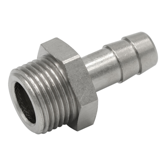 slangpilaar tule - 6mm - 3/8 duims - uitwendig draad - slang pilaar - mannelijk