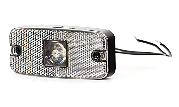 led zijmarkeringslamp universeel wit 1x led - contourlamp - zij lamp - breedtelamp - was