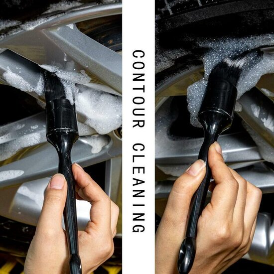 detailing borstel set - 5 delig - borstels - autoschoonmaak borstel - kmr