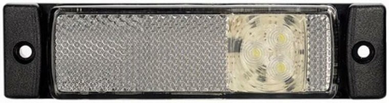 led zijmarkeringslamp universeel wit 3x led - contourlamp - zijlamp - led breedtelamp - horpol