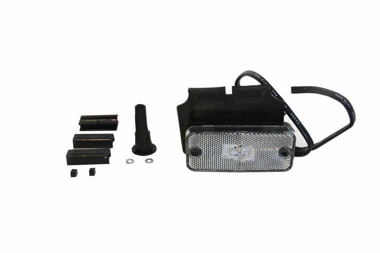led zijmarkeringslamp universeel wit 1x led - led contourlamp - zijlamp - breedtelamp