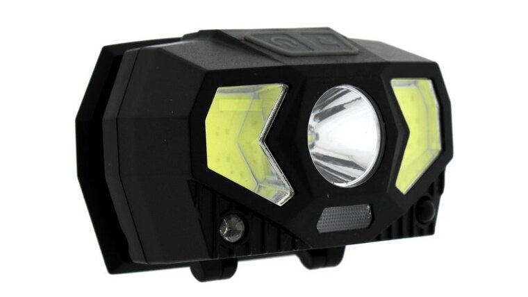 oplaadbare hoofdlamp - 800 lumen ledlamp - koplamp - bouwlamp - kmr