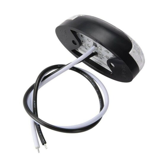 led zijmarkeringslamp universeel wit 4x led - led contourlamp - zij lamp - led breedtelamp