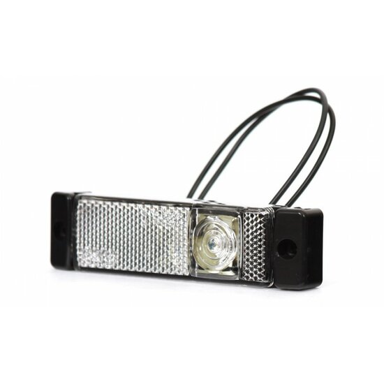 led zijmarkeringslamp universeel wit 1x led - contourlamp - zijlamp - breedtelamp - was