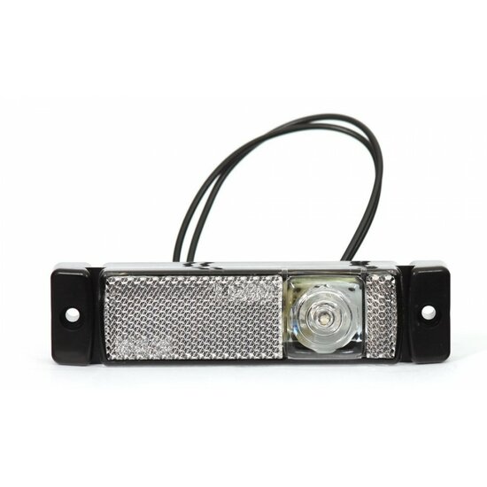 led zijmarkeringslamp universeel wit 1x led - contourlamp - zijlamp - breedtelamp - was