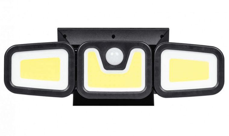 led solar bouwlamp + sensor -&nbsp;100 led werklamp -&nbsp;ledlamp&nbsp;- buitenlamp - kmr