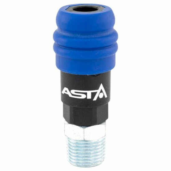 euroline veiligheidssnelkoppeling - 1/2 duims - uitwendig draad - mannelijk - asta