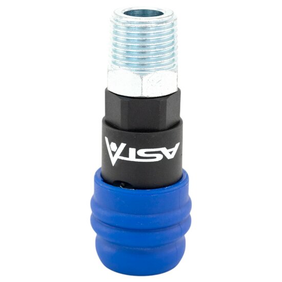 euroline veiligheidssnelkoppeling - 1/2 duims - uitwendig draad - mannelijk - asta