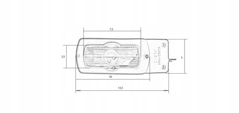 zijmarkeringslamp universeel oranje 12/24 volt - contourlamp - zijlamp - breedtelamp