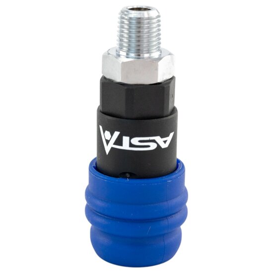 euroline veiligheidssnelkoppeling - 1/4 duims - uitwendig draad - mannelijk - asta