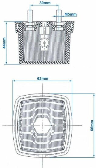 zijmarkeringslamp universeel oranje 12/24v - contourlamp - breedtelamp - zij lamp