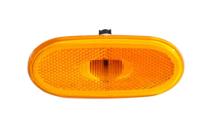 zijmarkeringslamp ovaal universeel oranje 12/24 volt - contourlamp - zij lamp - breedtelamp