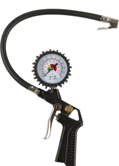 bandenpomp - bandenpistool - bandenvuller - 12 bar - bandenspanningsmeter - zionair