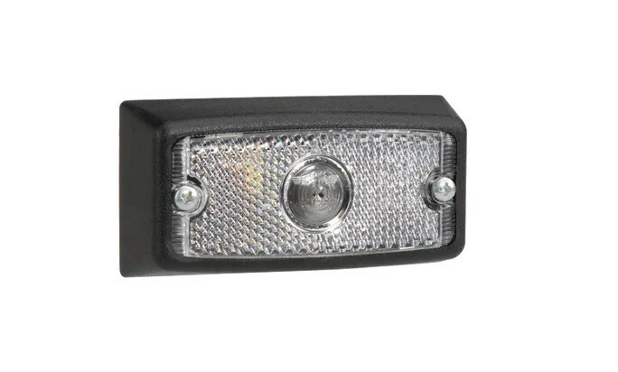 zijmarkeringslamp universeel wit 12/24 volt - zij lamp - contourlamp - breedtelamp