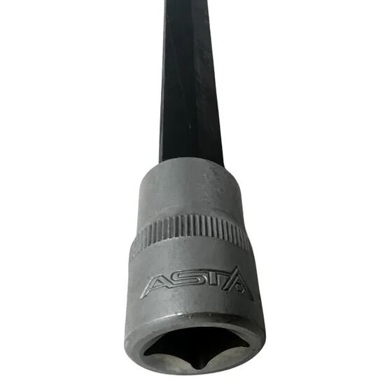 m14 twaalfkant spline dop uitwendig - 800 mm - 1/2 duims aansluiting - veeltanddop - meertanddop - spline bit - asta