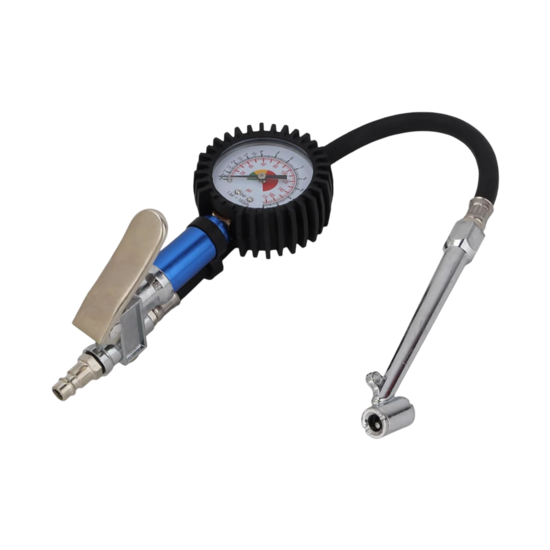 bandenpomp - bandenspanningsmeter - 1/4 duims aansluiting - luchtpomp - zelfklemmend