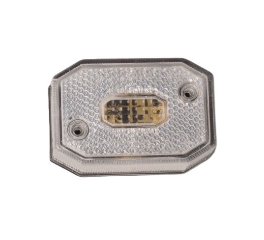 zijmarkeringslamp universeel wit 12/24 volt - contourlamp - zijlamp - breedtelamp 