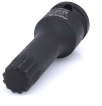 m16 twaalfkant spline dop uitwendig - 78 mm - 1/2 duims aansluiting - veeltanddop - meertanddop - spline bit - asta