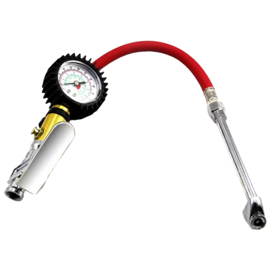 bandenpomp - bandenspanningsmeter - 1/4 duims aansluiting - 15 bar