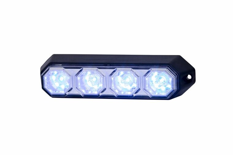 led stroboscooplamp wit 12/24 volt - waarschuwingslamp - zwaailicht - horpol