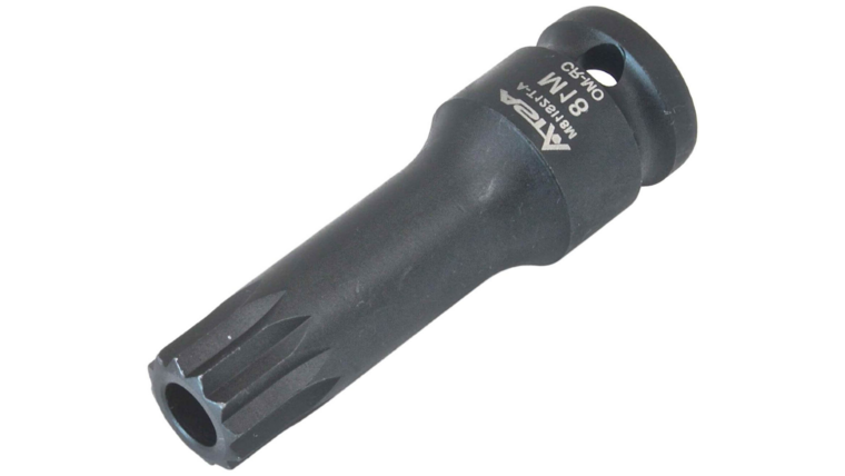 m18 twaalfkant spline dop uitwendig - 78 mm - 1/2 duims aansluiting - veeltanddop - meertanddop - spline bit - asta