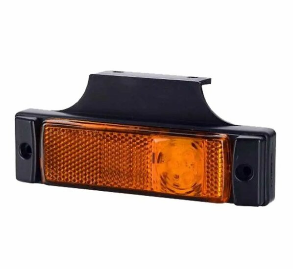 led zijmarkeringslamp universeel inclusief 5m kabel oranje 12/24 volt- contourlamp - zij lamp - breedtelamp