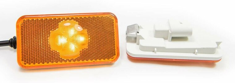 led zijmarkeringslamp universeel oranje 12/24 volt - contourlamp - led zijlamp - breedtelamp