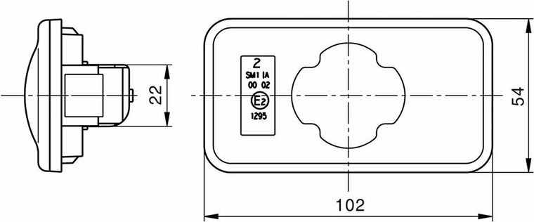 led zijmarkeringslamp universeel oranje 12/24 volt - contourlamp - led zijlamp - breedtelamp